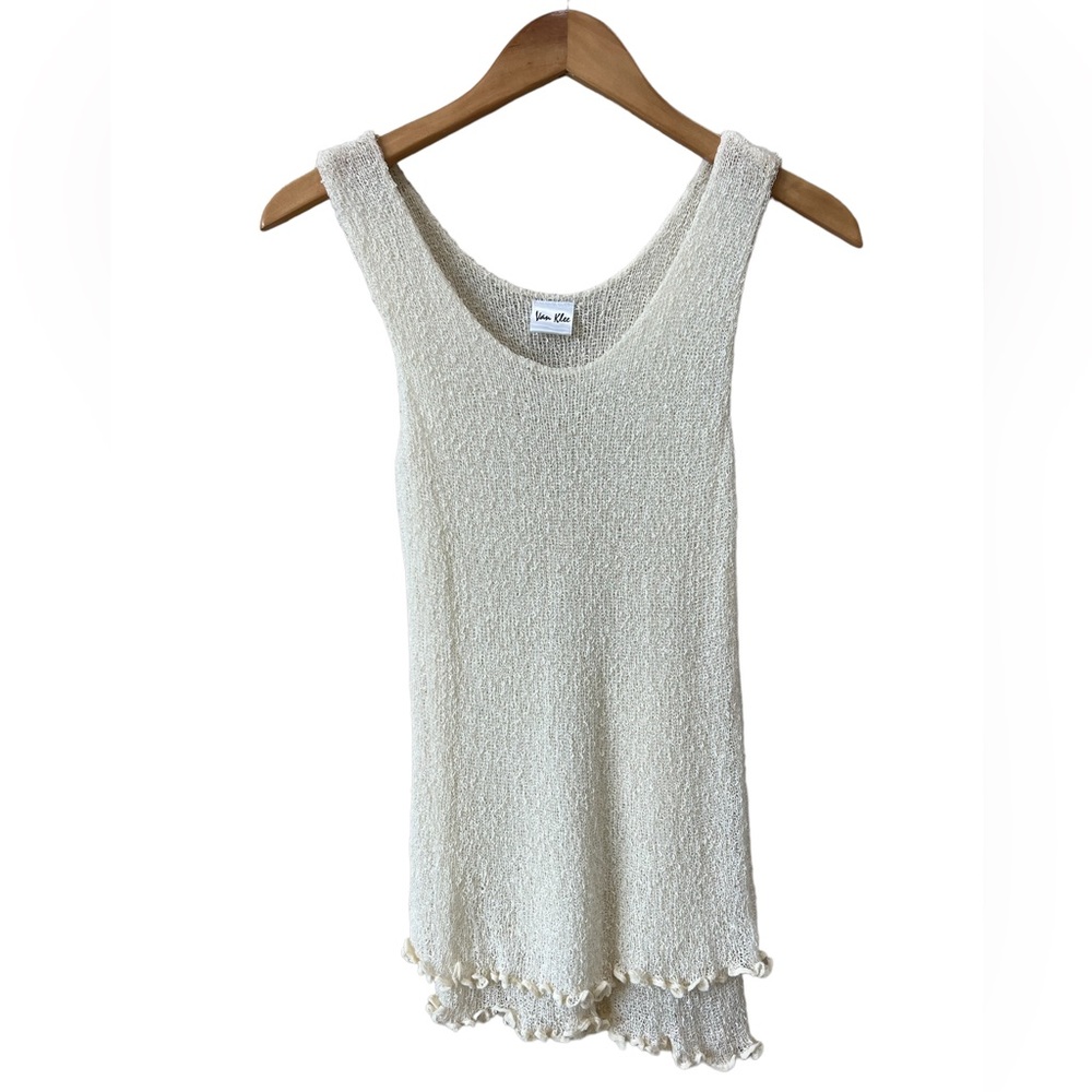 Cream colored knit top